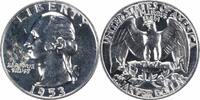 US Quarter 1953 Washington Silver Quarter PR63 Uncertified None -