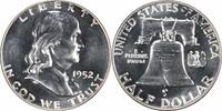 US Half Dollar 1952 Franklin Silver Half Dollar PR64 Uncertified #339 None -