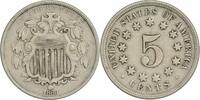 US Nickel 1868 Shield Nickel VF Uncertified None -