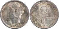 US Dime 1918-D Mercury Silver Dime MS64 Uncertified #314 None -
