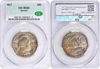 US Half Dollar Vermont Commemorative Silver Half Dollar 1927 MS65 CACG None -