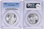 US Half Dollar 1942 Walking Liberty Silver Half Dollar MS66 PCGS None -