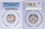 US Quarter 1941 Washington Silver Quarter MS64 PCGS None -