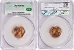 US Cent 1937 Lincoln Cent MS67RD CACG None -