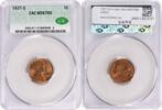 US Cent 1937-S Lincoln Cent MS67RD CACG None -