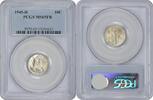 US Dime 1945-D Mercury Silver Dime MS65FB PCGS None -