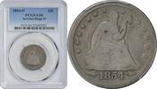 US Quarter 1854-O Liberty Seated Quarter Huge O G06 PCGS None -
