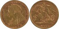 US 1895 Great Britain 1/2 Sovereign KM784 VF Uncertified #905 -