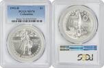 US Dollar 1992-D Columbus Commemorative Silver Dollar MS70 PCGS None -