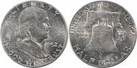 US Half Dollar 1952 Franklin Silver Half Dollar AU Uncertified #1059 None -