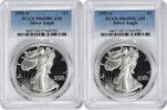 US Dollar 1991-S $1 American Silver Eagle PR69DCAM PCGS None -