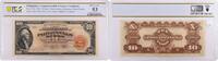 US 1941 Philippines Commonwealth 10 Pesos Treasury Certificate Pick #92c AU53 PCGS -