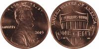 US Cent 2019 Lincoln Cent WDDO10 MS65RD Uncertified None -