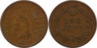 US Cent 1875 Indian Cent Choice VF Uncertified #118 None -