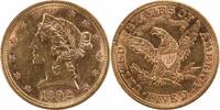 US Five Dollar 1892 $5 Gold Liberty Head AU58 Uncertified #312 None -