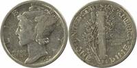 US Dime 1925 Mercury Silver Dime VF Uncertified None -