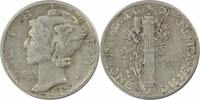 US Dime 1927-D Mercury Silver Dime EF Uncertified #1011 None -