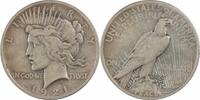 US Dollar 1921 Peace Silver Dollar VF Uncertified #235 None -