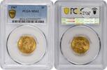 US Five Dollar 1907 $5 Gold Liberty Head MS62 PCGS None -