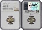 US Dime 1931-D Mercury Silver Dime MS65FB NGC None -