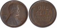 US Cent 1917-D Lincoln Cent EF Uncertified None -
