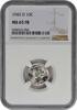 US Dime 1943-D/D Mercury Silver Dime RPM4 (Unattributed) MS65FB NGC -