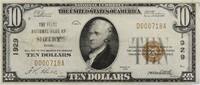 US Ten Dollar 1929 $10 The First National Bank of Shelby, Ohio Charter #1929 F Uncertified -