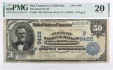 US Fifty Dollar 1902 $50 American National Bank of San Francisco Charter #6426 Date Back VF20 PMG -