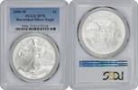 US Dollar 2006-W $1 American Silver Eagle Burnished SP70 PCGS None -