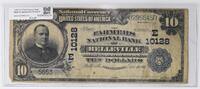 US Ten Dollar 1902 $10 The Farmers National Bank of Belleville PA FR628 F Uncertified -