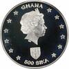 US 2001 Ghana 500 Sika Silver Windsor Royals PRF Uncertified -