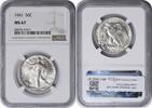 US Half Dollar 1941 Walking Liberty Silver Half Dollar MS67 NGC None -