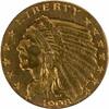 US Two and a Half Dollar 1908 $2.50 Gold Indian AU Uncertified #705 None -