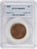 US Cent 1852 Large Cent MS65BN PCGS None -