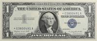 US Dollar 1957 A $1 Small Silver Certificate Star Note FR1620* Choice UNC Uncertified -
