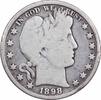 US Half Dollar 1898 Barber Silver Half Dollar G Uncertified None -