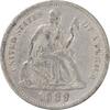 US Dime 1889 Liberty Seated Silver Dime AU Uncertified None -