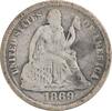 US Dime 1869-S Liberty Seated Silver Dime F Uncertified #828 None -