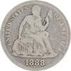 US Dime 1888 Liberty Seated Silver Dime VG Uncertified #849 None -