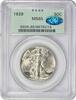 US Half Dollar 1939 Walking Liberty Silver Half Dollar MS65 PCGS OGH (CAC) CAC -
