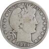US Half Dollar 1914 Barber Silver Half Dollar VG Uncertified #334 None -