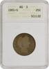 US Quarter 1901-S Barber Silver Quarter AG03 ANACS None -