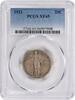 US Quarter 1921 Standing Liberty Silver Quarter EF45 PCGS None -