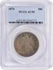 US Half Dollar 1876 Liberty Seated Silver Half Dollar AU50 PCGS None -