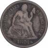 US Dime 1873 Liberty Seated Silver Dime Arrows F Uncertified None -