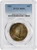 US Half Dollar 1961 Franklin Silver Half Dollar MS66 PCGS Toned None -