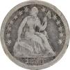 US Half Dime 1850 Liberty Seated Silver Half Dime F Uncertified None -
