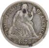 US Dime 1876-CC Liberty Seated Silver Dime VF Uncertified #933 None -