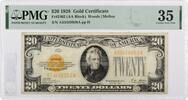 US 1928 $20 Gold Certificate Woods/Mellon FR2402 VF35 PMG -