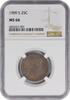 US Quarter 1909-S Barber Silver Quarter MS66 NGC None -